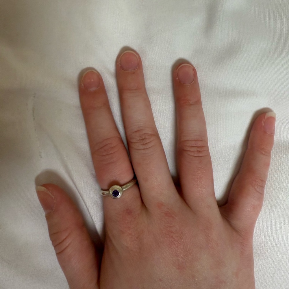 James Avery Remembrance Birthstone Ring February (Amethyst)